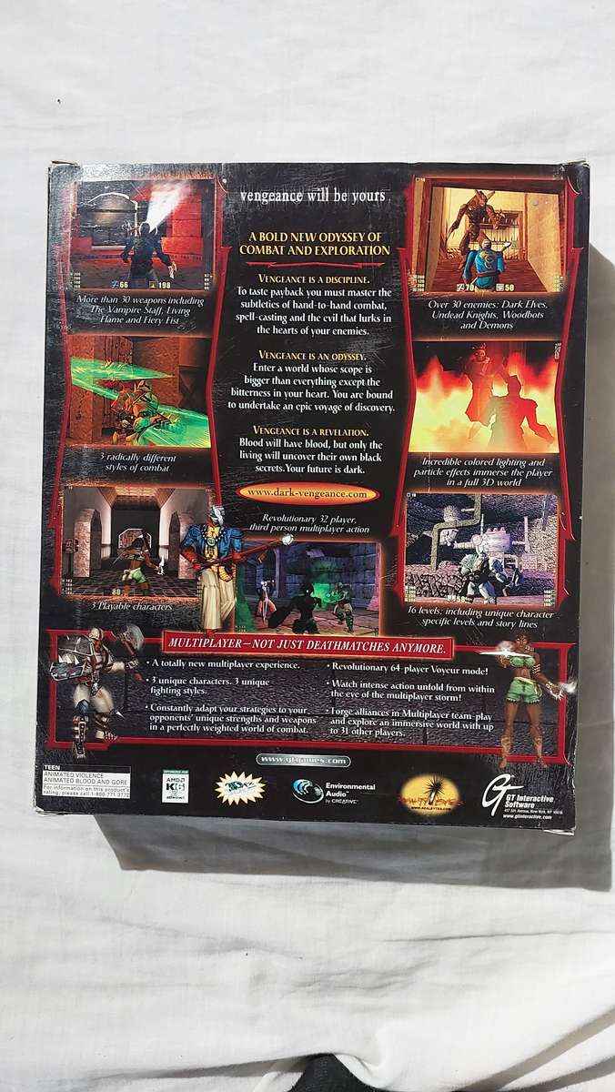 Dark Vengance Big Box PC Game Vintage