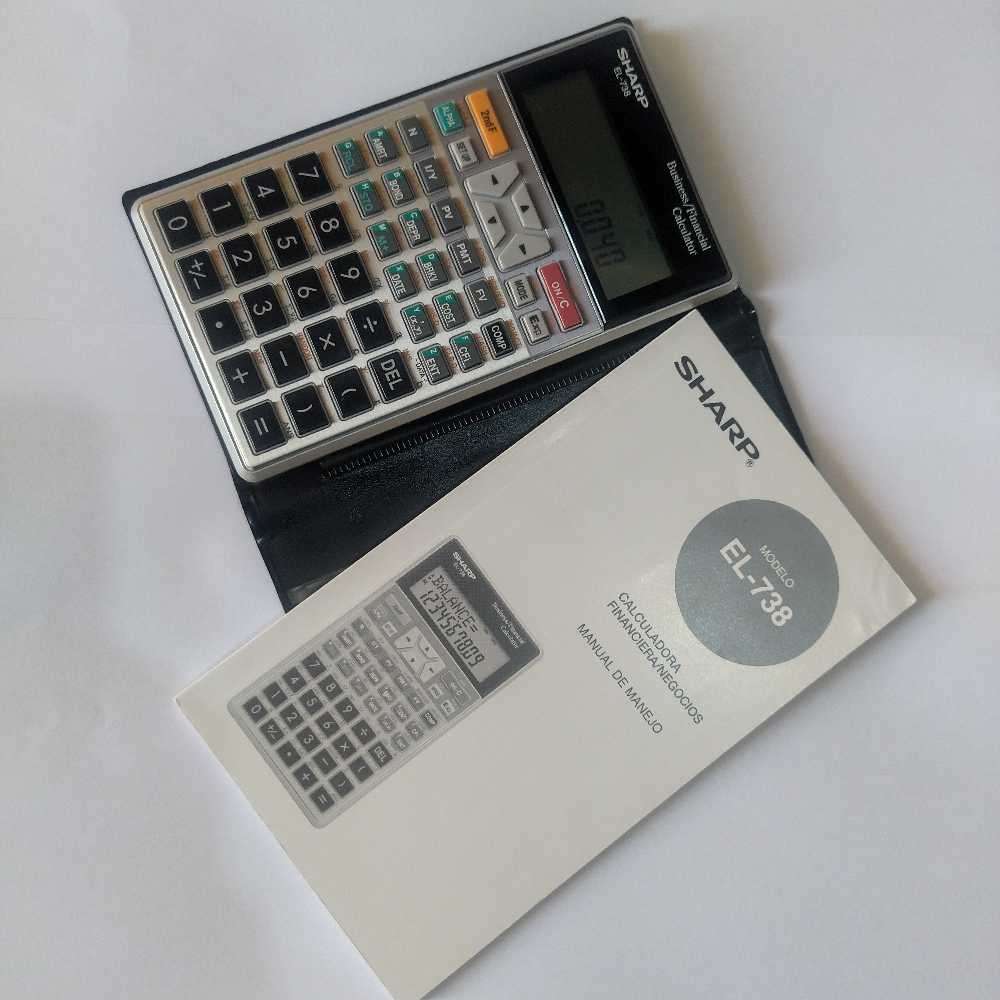 SHARP EL-738BUSINESS AND FINANCIAL CALCULATOR