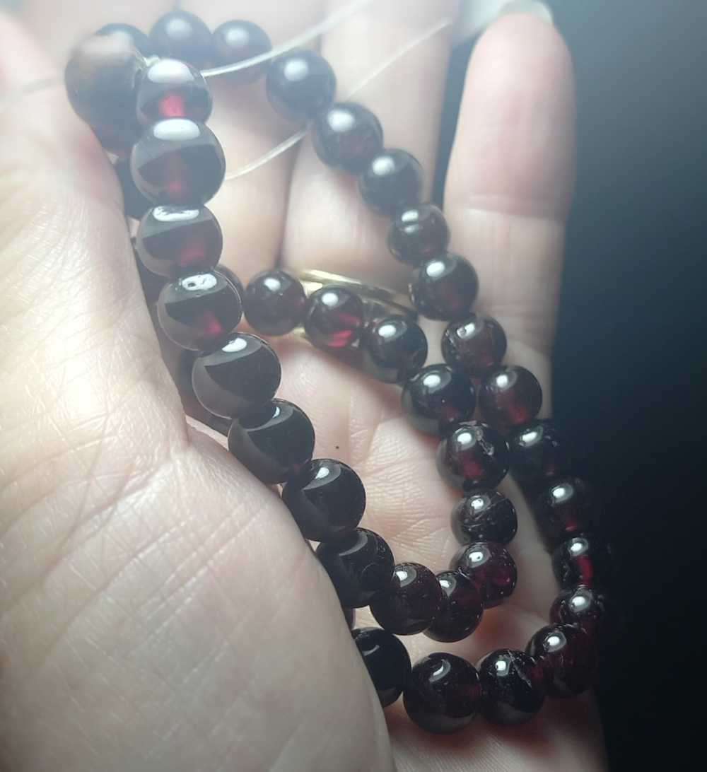 Beautiful Natural Garnet Stone Beads for Restring