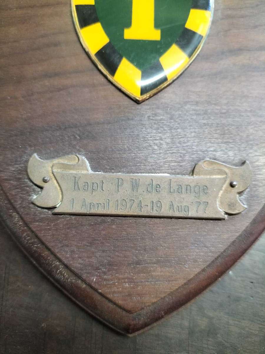 SADF 1 SAI Plaque