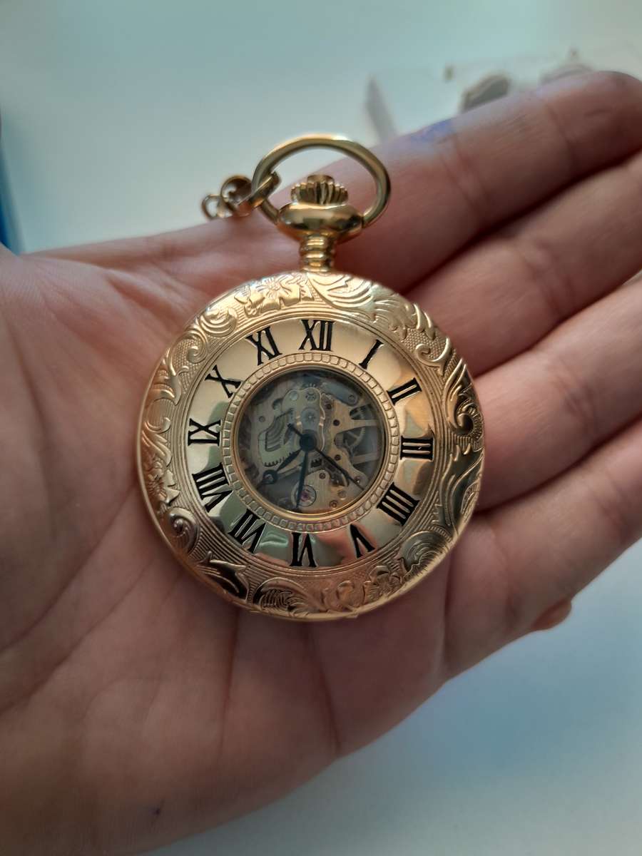 Rotary Skeleton pocket watch