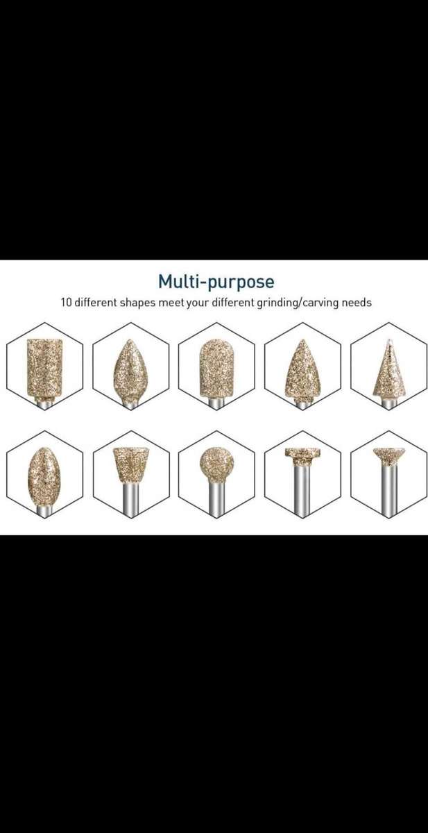 20pc Rhinestone Grinding burr diamond tip