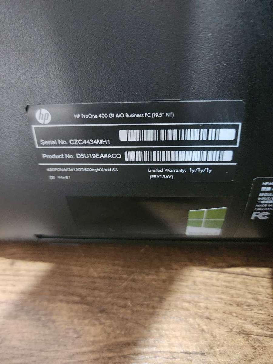 HP ProOne 400 G1 i3 4th GEN BUSINESS AIO PC FOR SALE
