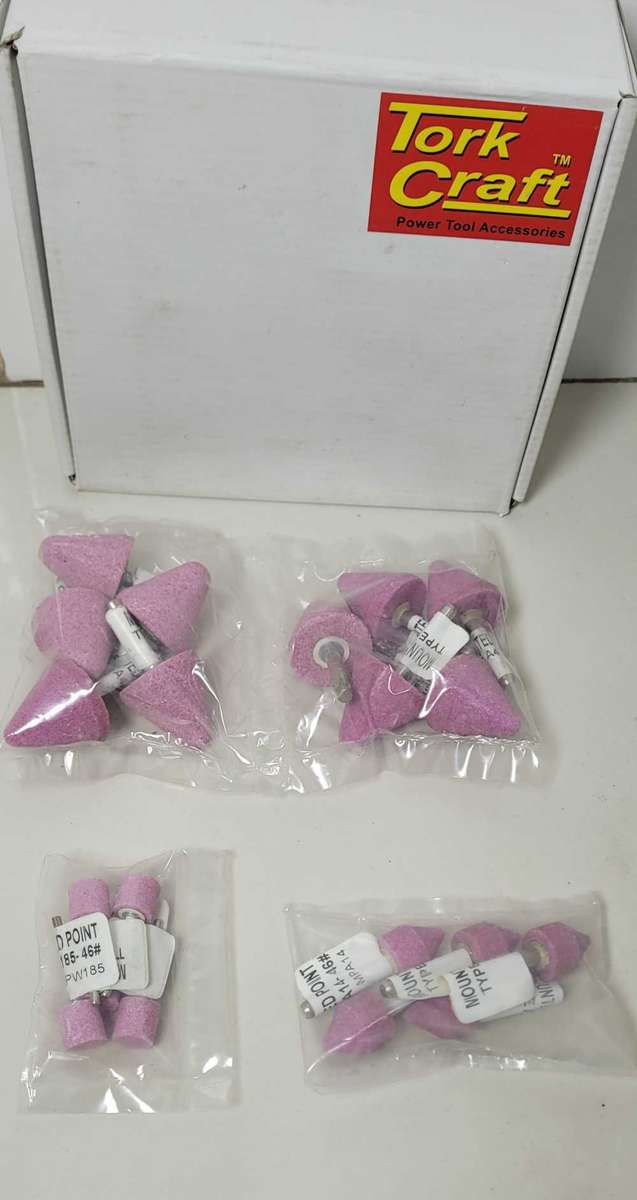 TORK CRAFT Lot 1 Mixed Mini Grinding Stones (Bid Per Lot)