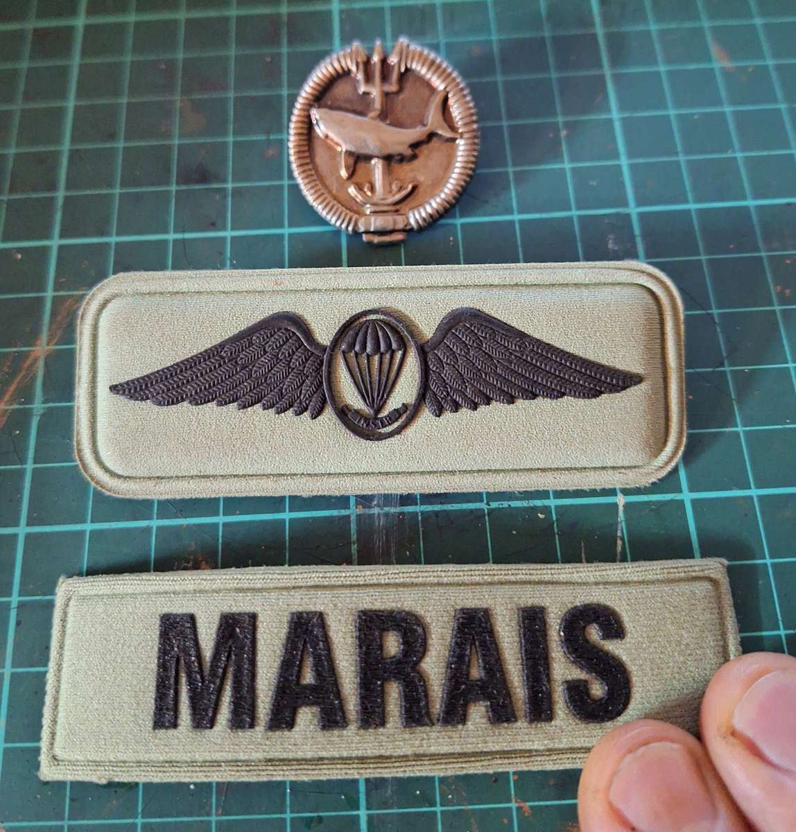 SA army Attack diver para wing and name tag