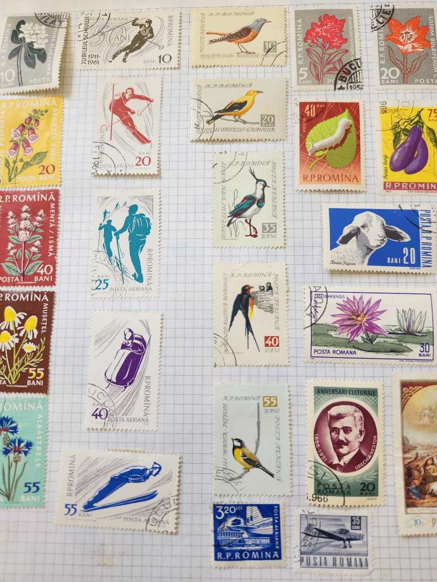 Romania on album pages (1890s to more modern)