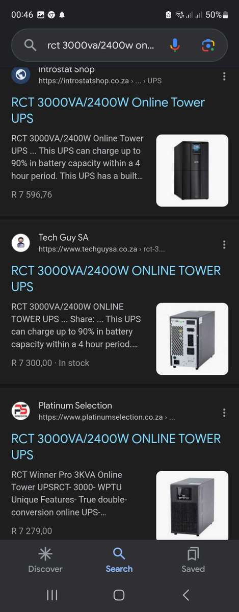 RCT 3000va/2400w Online Tower UPS (RCT-3000-WPTU)