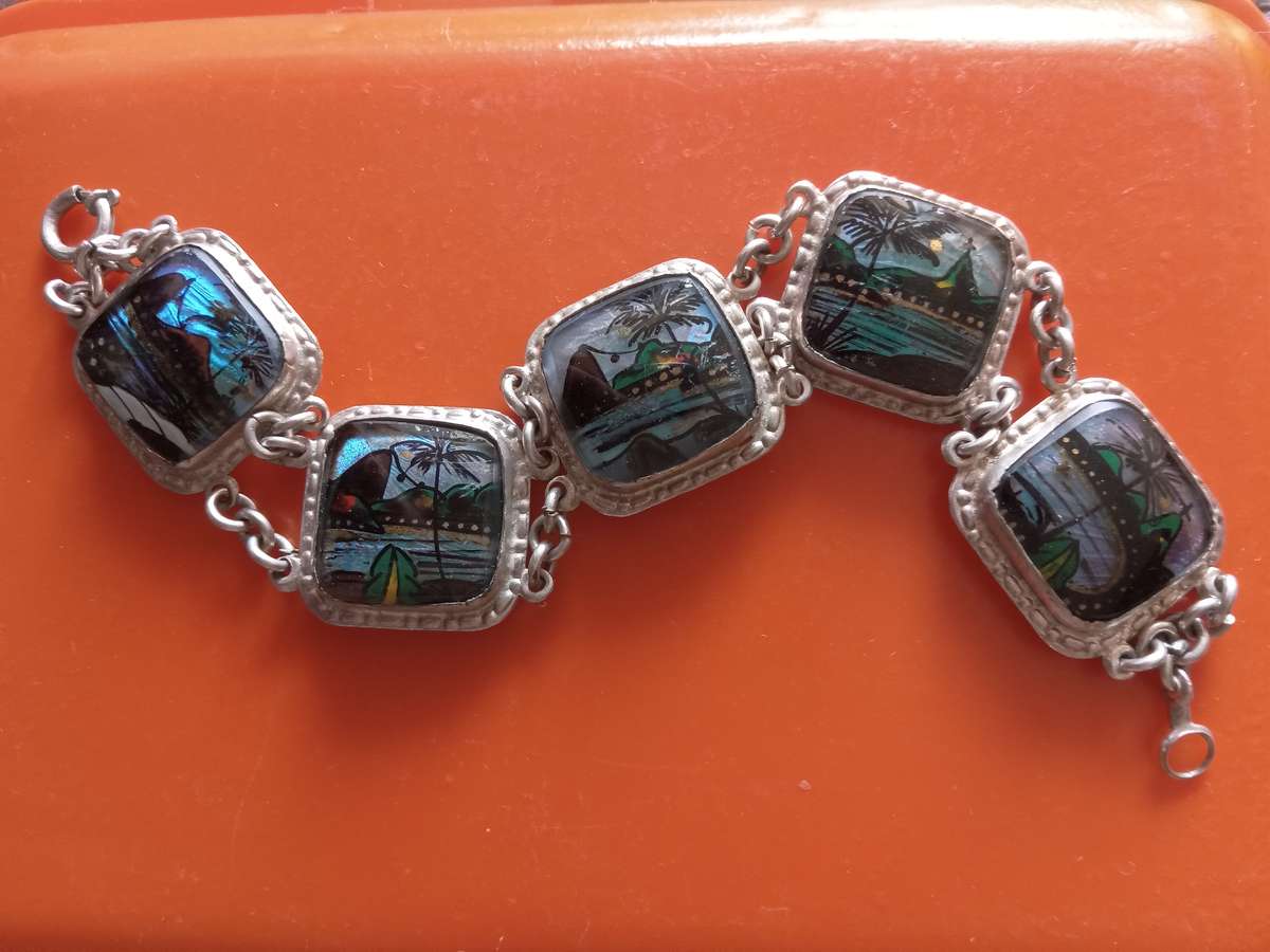 Vintage Butterfly Wing Bracelet