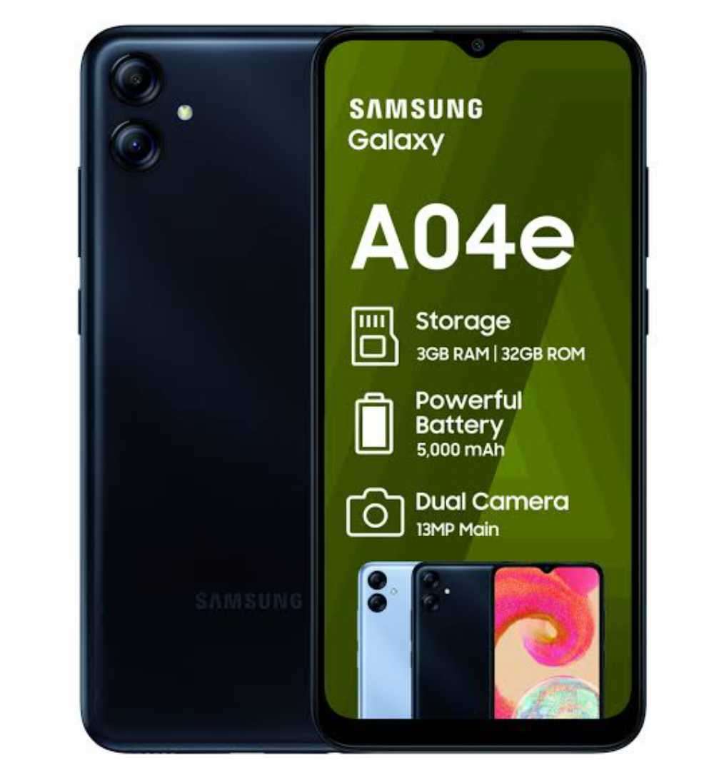 Samsung Galaxy A04e Dual Sim All Networks Plus Free Power Bank,