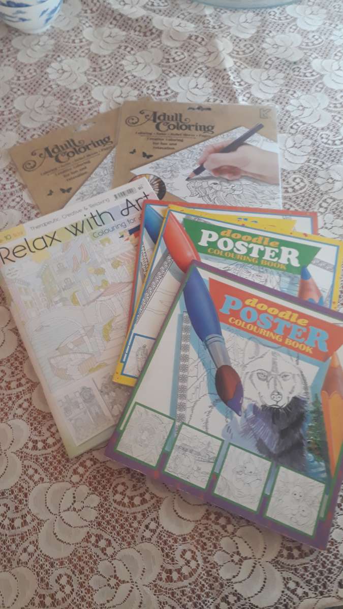 JOB A LOT COLOURING/ACTIVITY TO DESTRESS  BOOKS FOR ADULTS