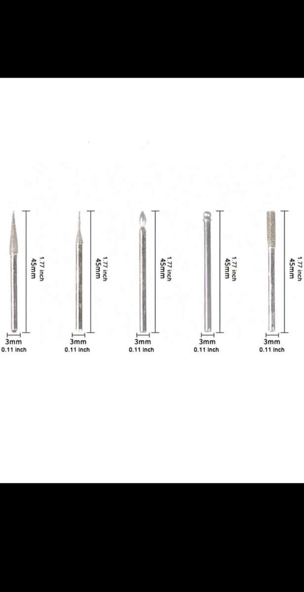 30pc Diamond Drill Bit for dremel rotary tool.