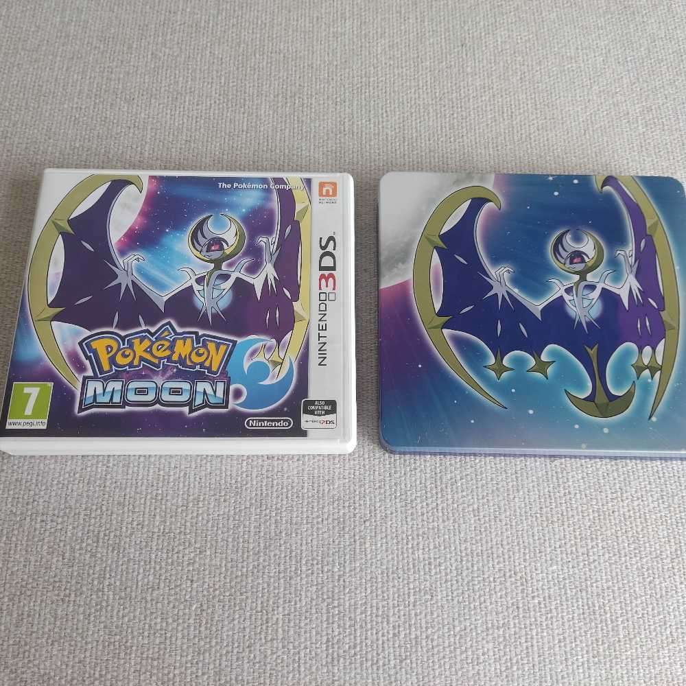 Pokémon Moon Nintendo 3ds +steelbook