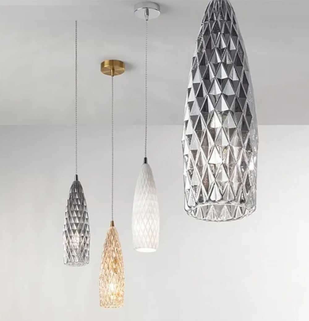 Italia Pendant Light. Clear ceiling hanging light