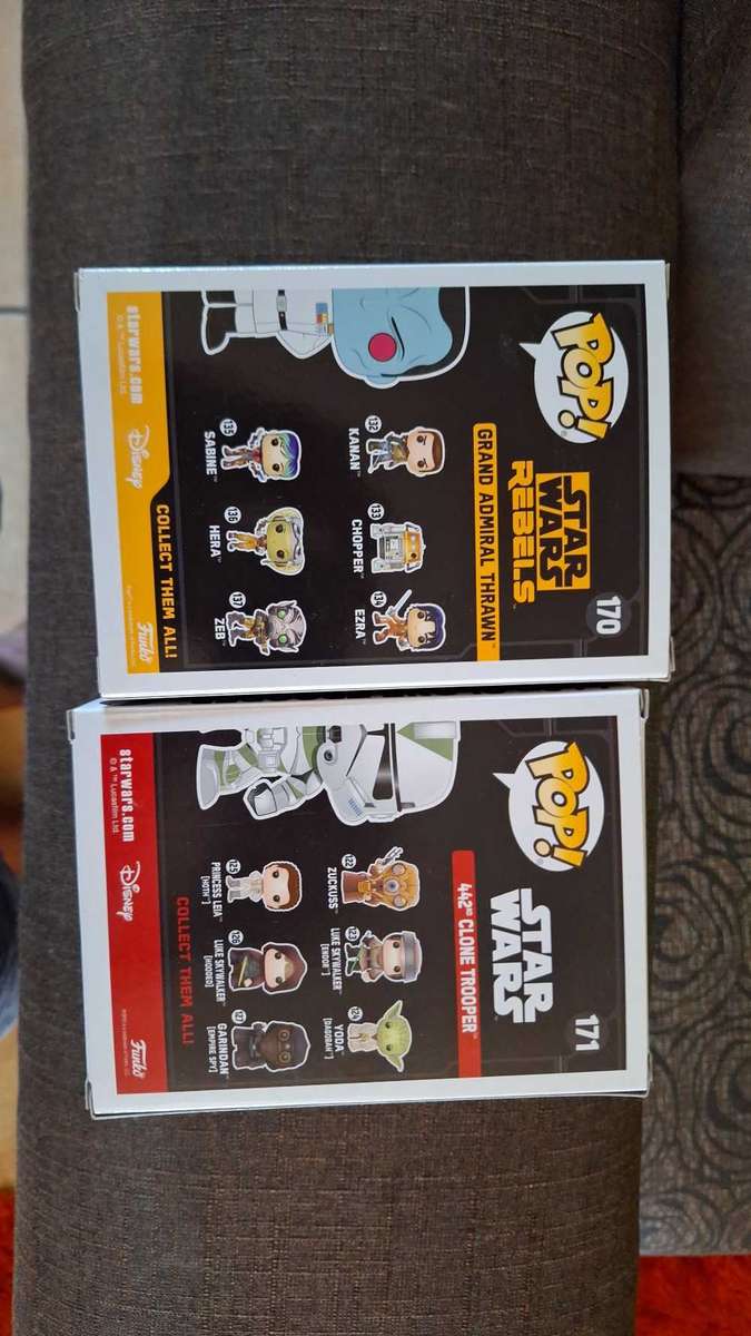 2017 Galatic convention funko pop Grand Admiral Thrawn and clone commander