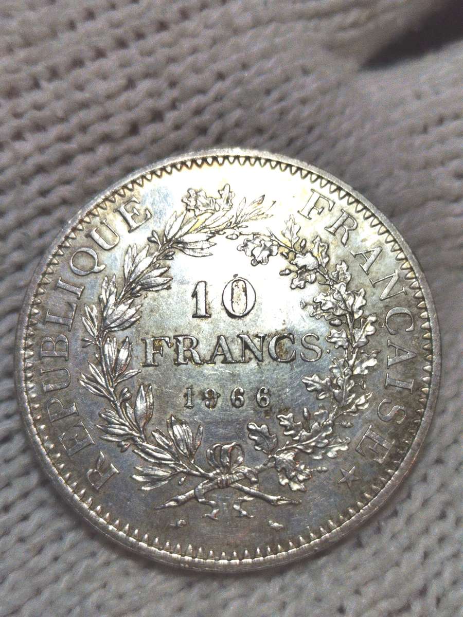 1966 France Silver 10 Francs
