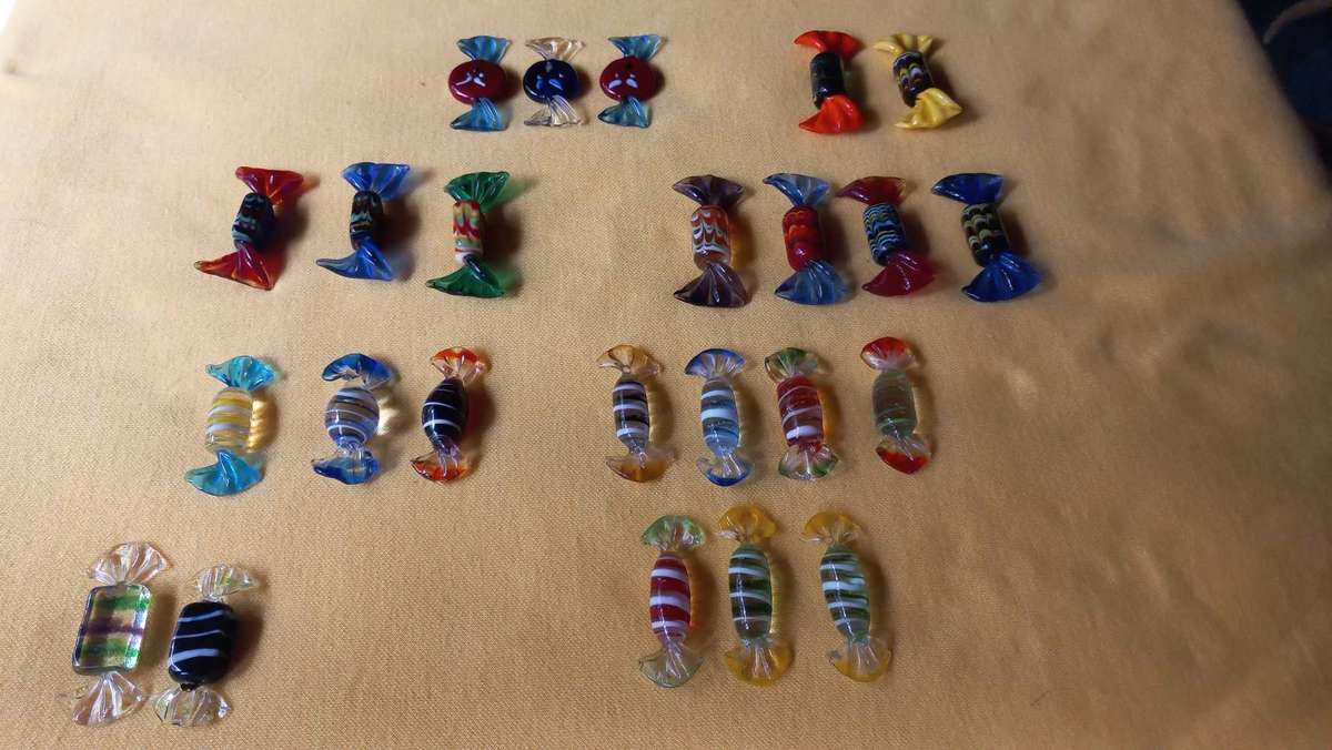 Murano glass sweets