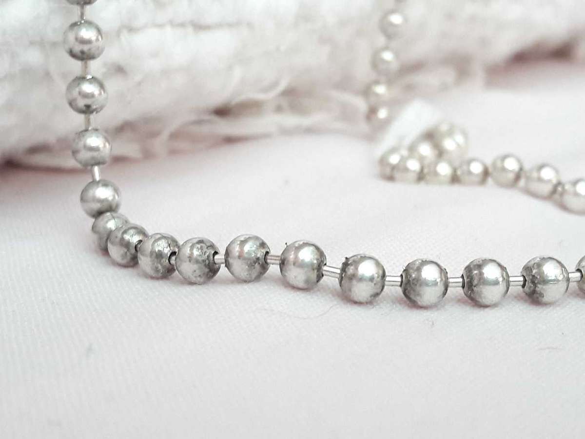 Sterling silver ball necklace