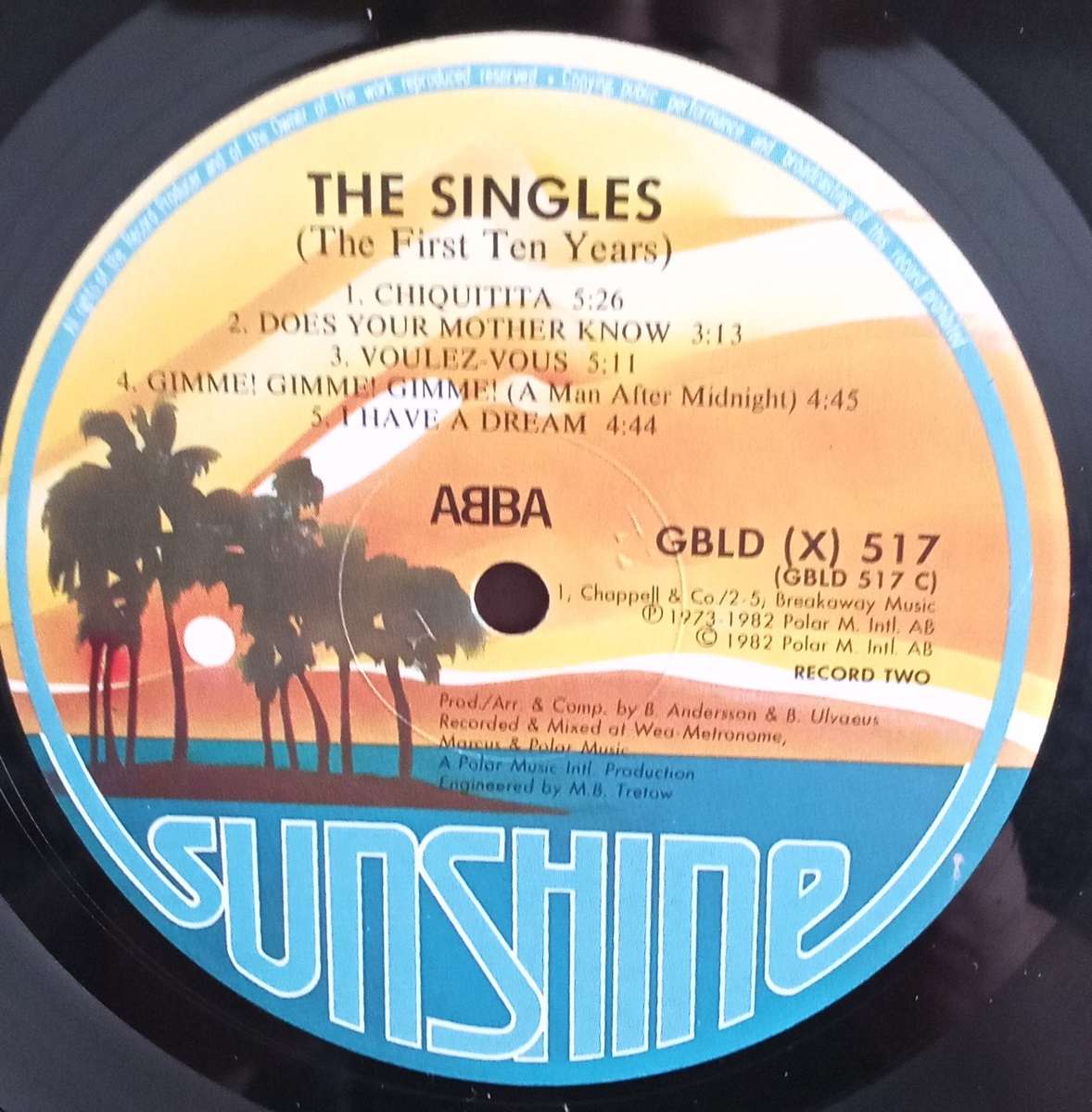 ABBA - THE SINGLES - DOUBLE ALBUM LP VINYL RECORD