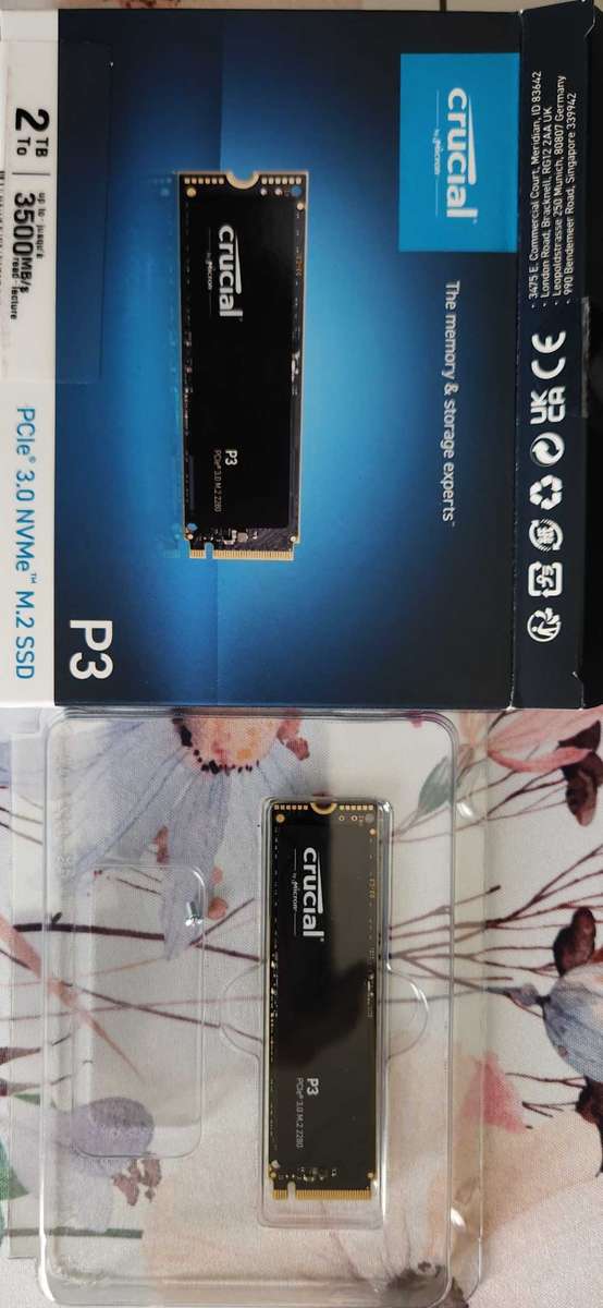 Crucial P3 2tb nvme ssd