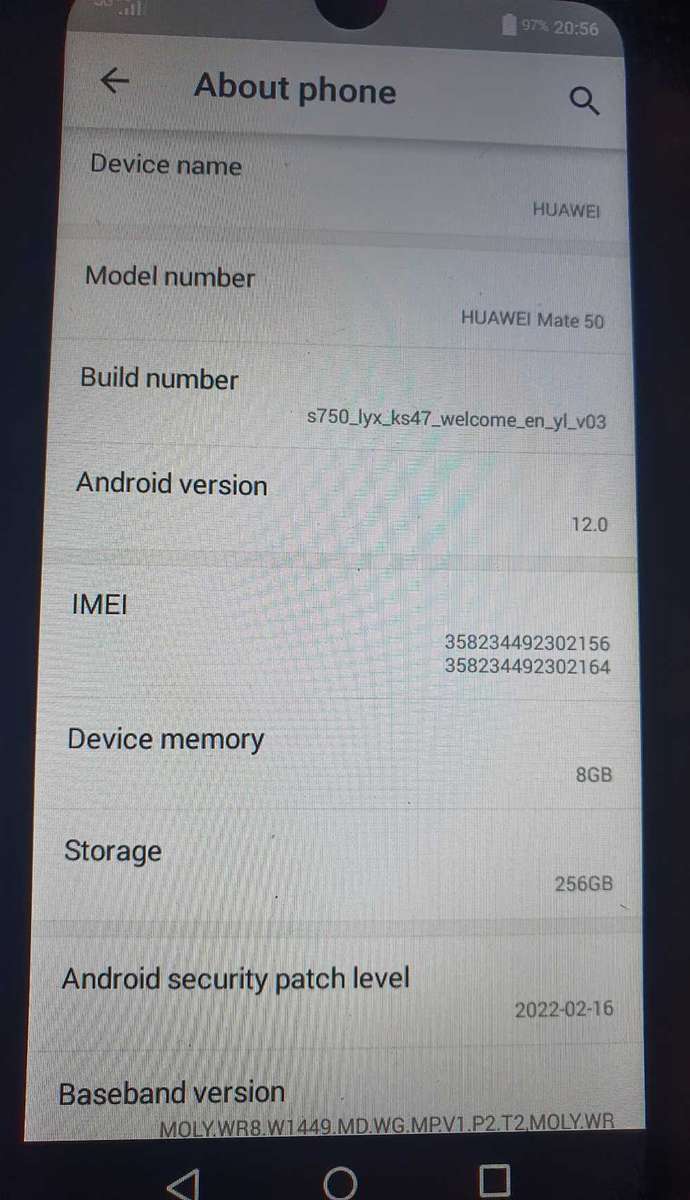 HUAWEI MATE 50 SMART PHONE