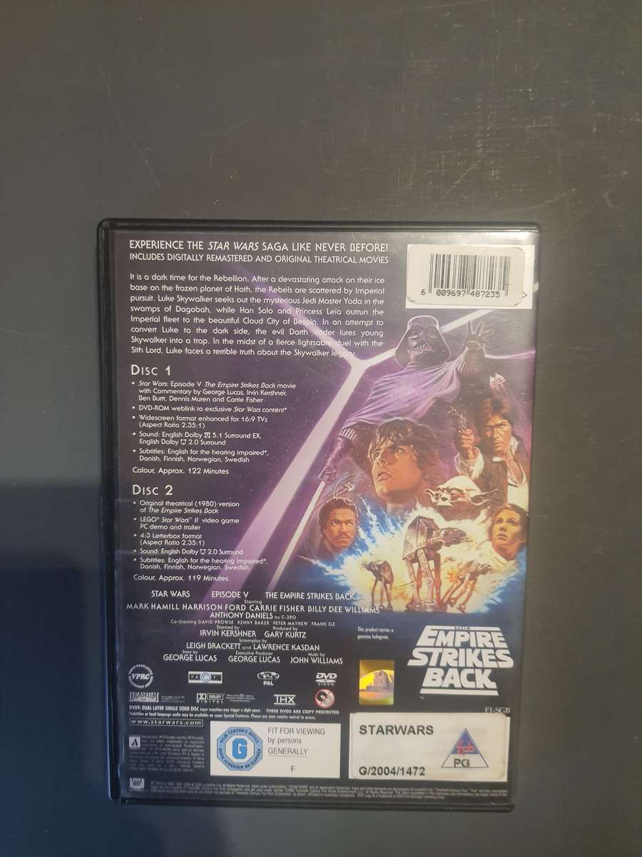 Star wars the empire strikes back dvd