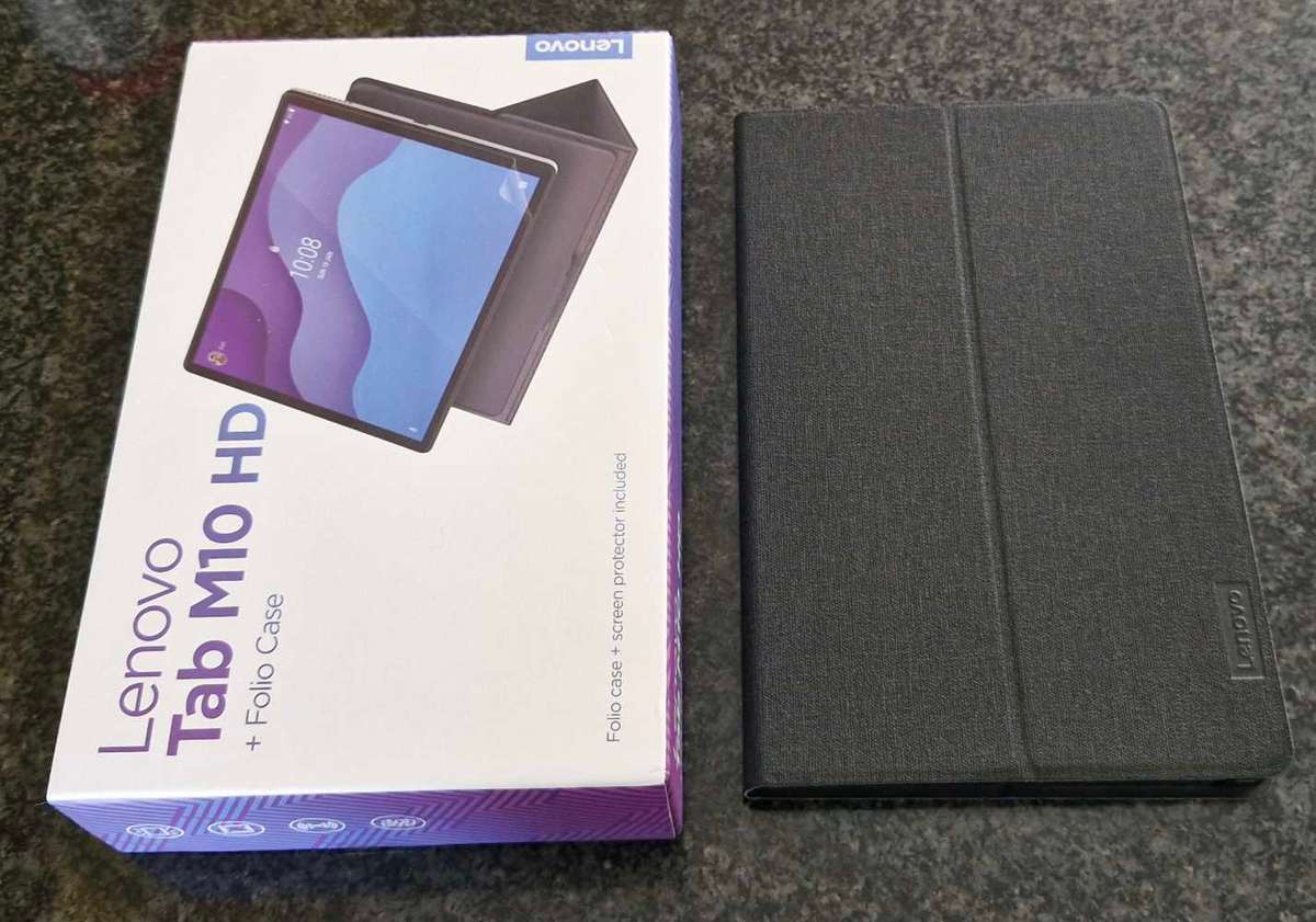 Lenovo Tab M10 HD + Folio Case