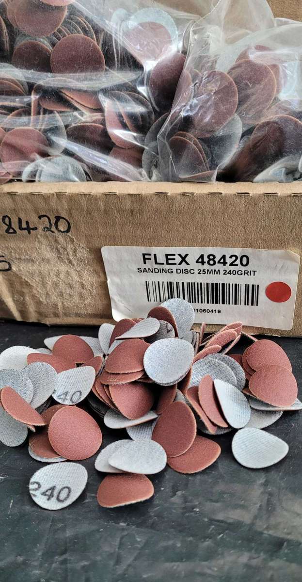 10x Flexi 48620 Sanding Discs, 75mm, 240 Grit (BID PER PACK Of 10x)!!!