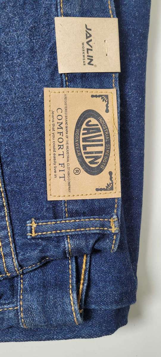Quality Javlin Comfort Fit Denim Work Jeans. Size 36. (Bid Per Piece)
