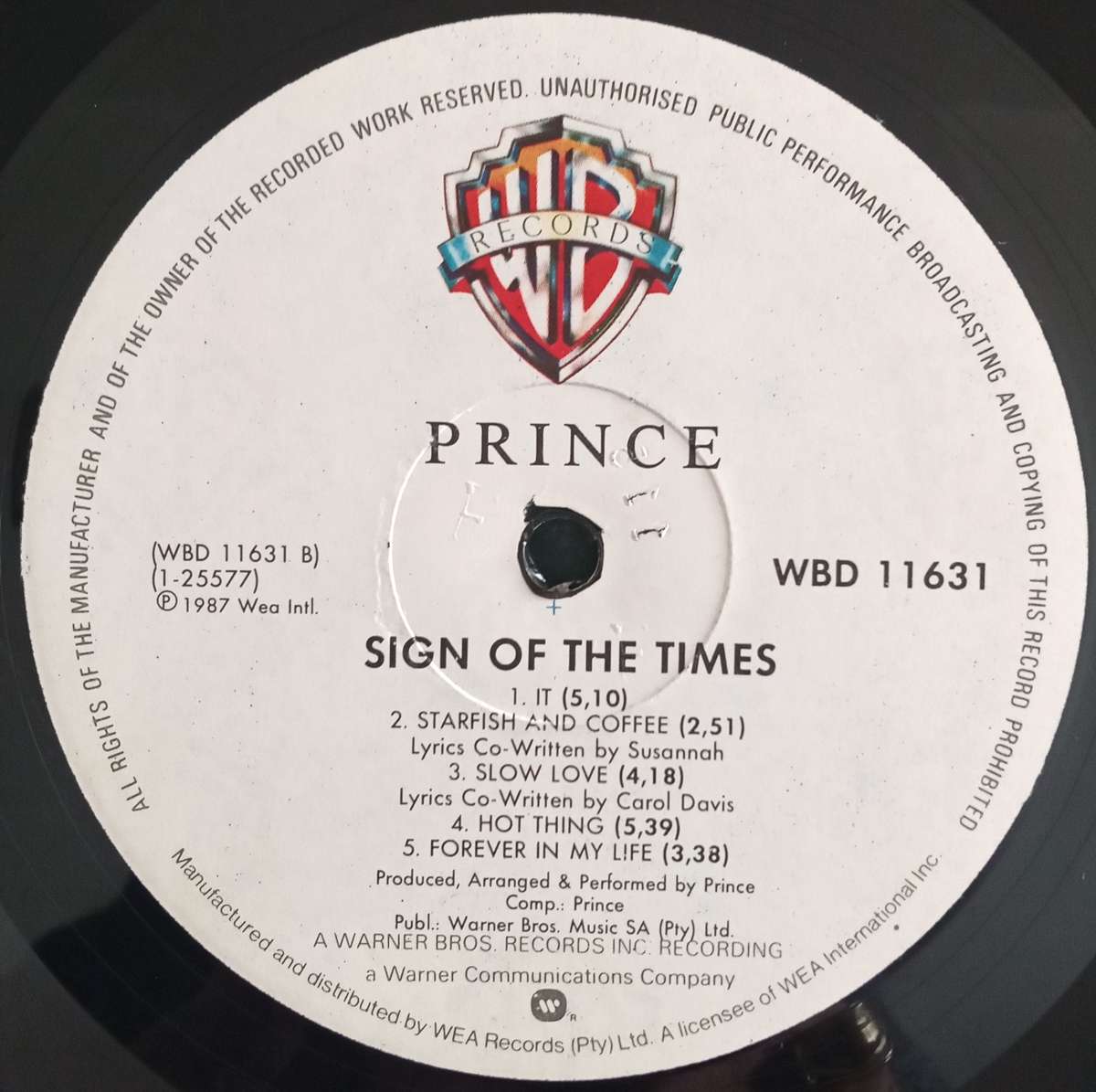 PRINCE-SIGN OF THE TIMES LP VINYL RECORD - DOUBLE ALBUM