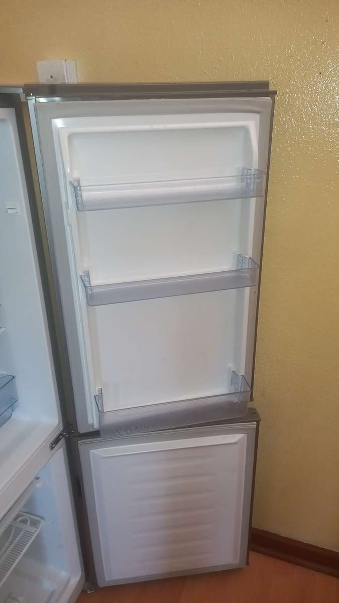 Silver fridge