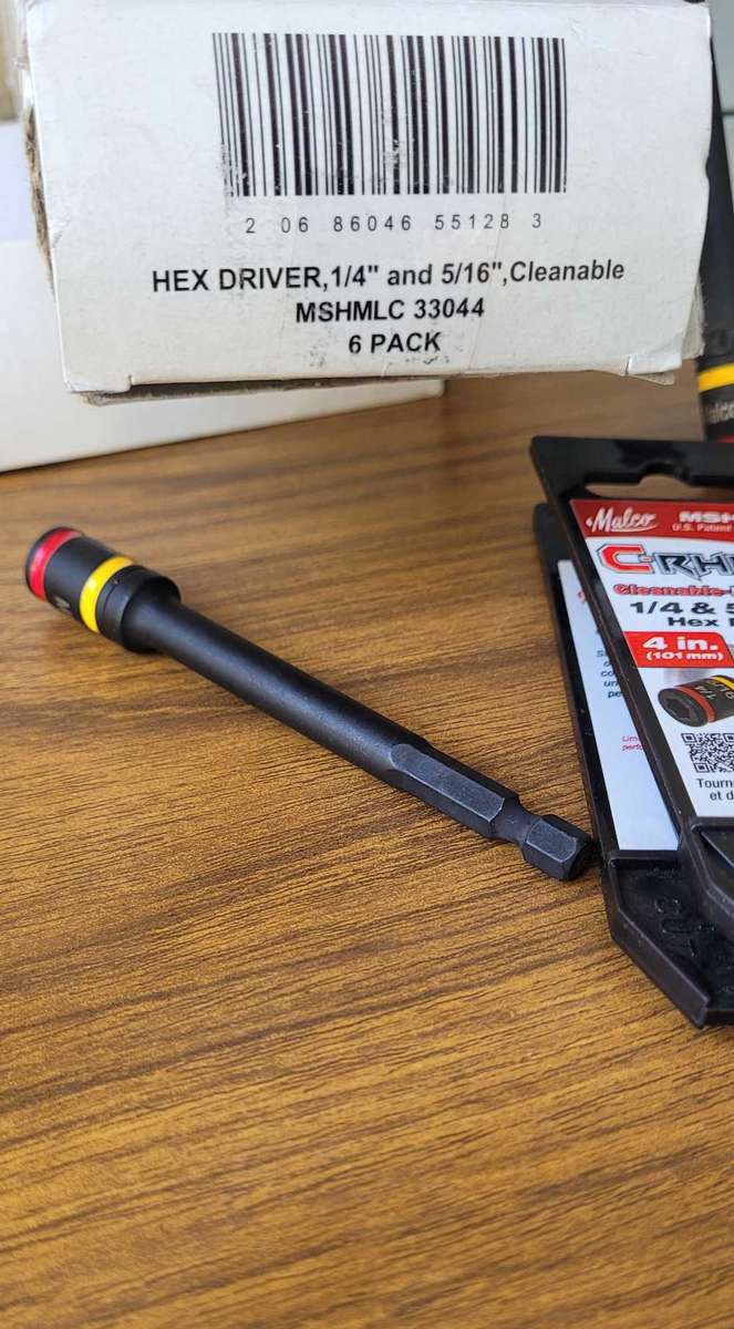 Magnetic High Quality (1/4 & 5/16) Inch Reversible Screw Driver Bits (BID PER PIECE)