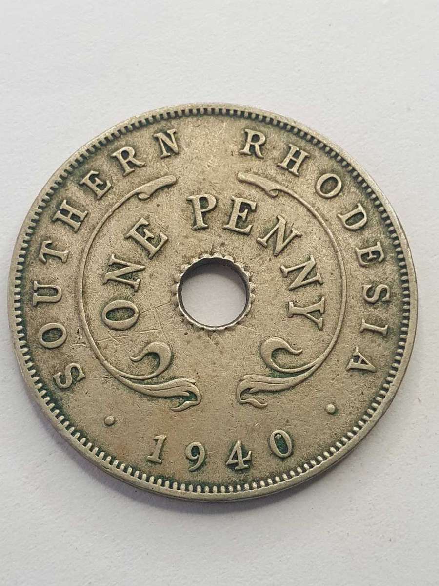 1940 Southern Rhodesia King George VI Penny