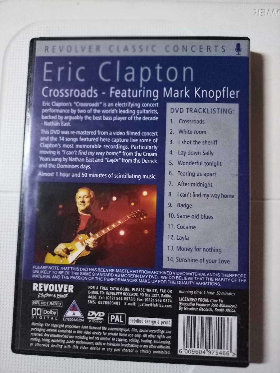 Eric Clapton Crossroads featuring Mark Knopfler DVD