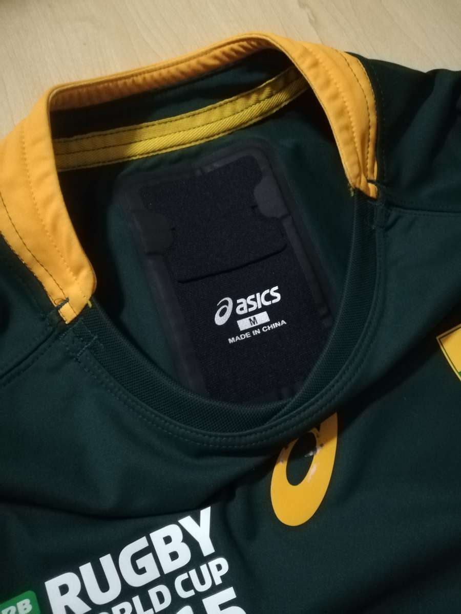 Springbok RWC 2015 Players Issue Match Jersey vs USA signed by Team!!!