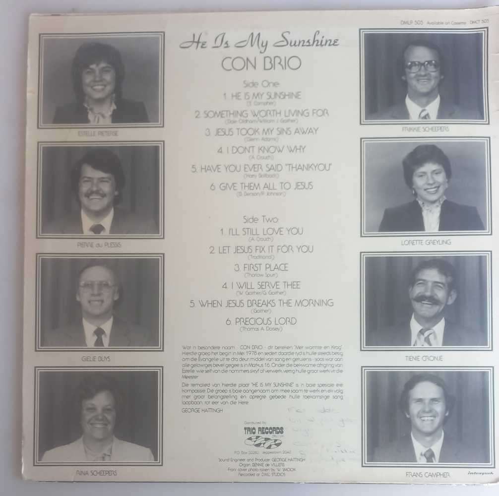 Con Brio - He is my sunshine LP