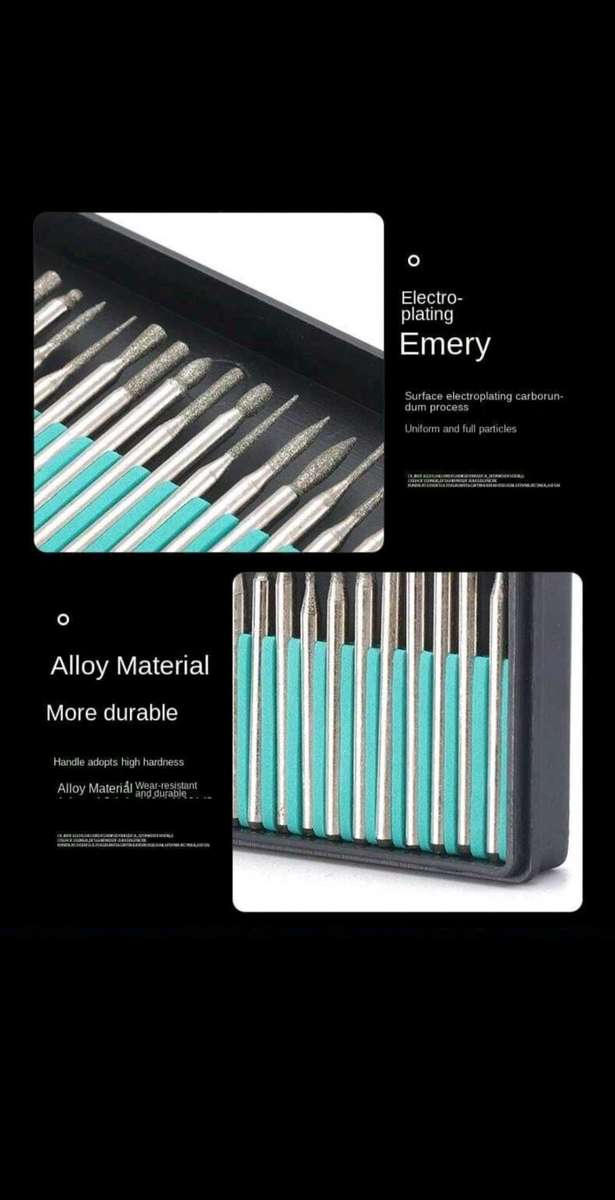 30pc Diamond Drill Bit for dremel rotary tool.