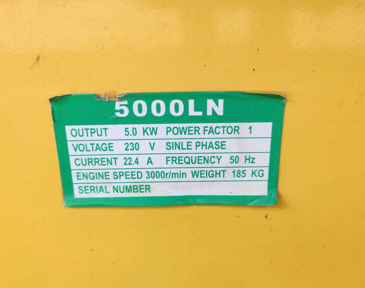 ROUGEN 5KV Diesel Generator (needs attention)