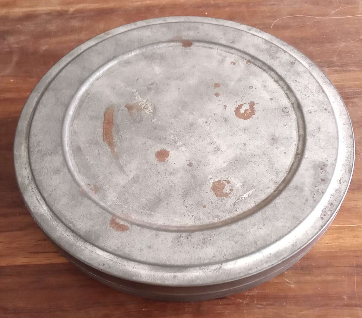 9.5mm Projector Film Reel in Vintage Tin. 1966,1969 Footage.