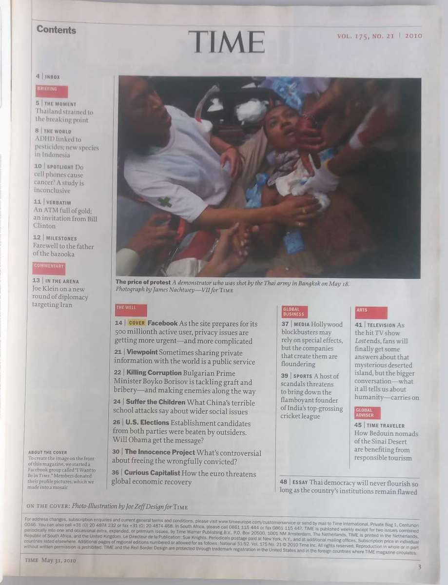 Time magazine May 31, 2010