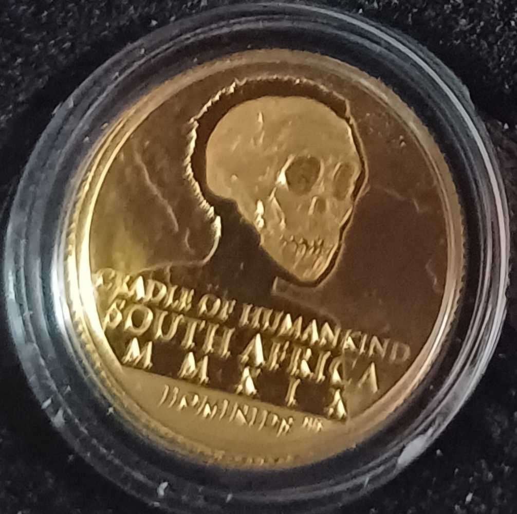 2019 R10 1/10oz Gold Natura Coin 24Carat gold Cradle of Humankind Homonids