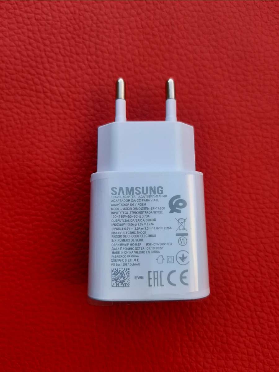 Samsung Type C Fast Charger + Samsung Type C to Type C Cable (Original)