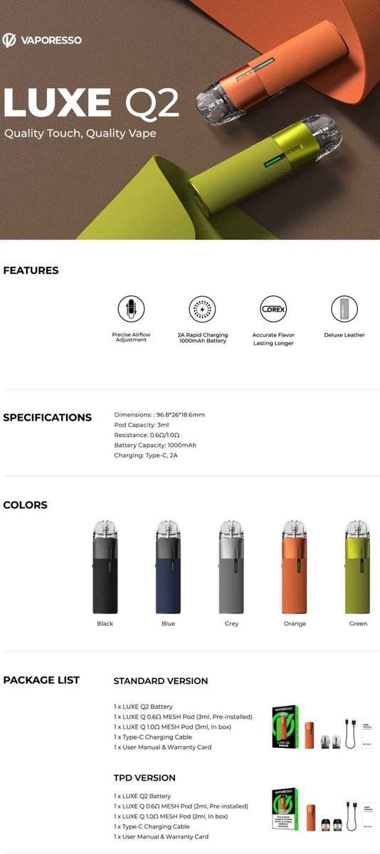 Vaporesso LUXE Q2 Pod Kit