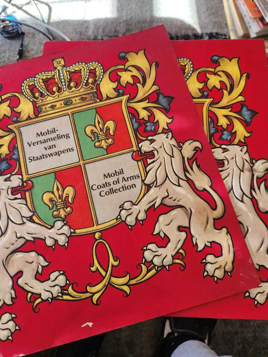 Mobil Coat of Arms Collection x2 - Both incomplete but very collectible