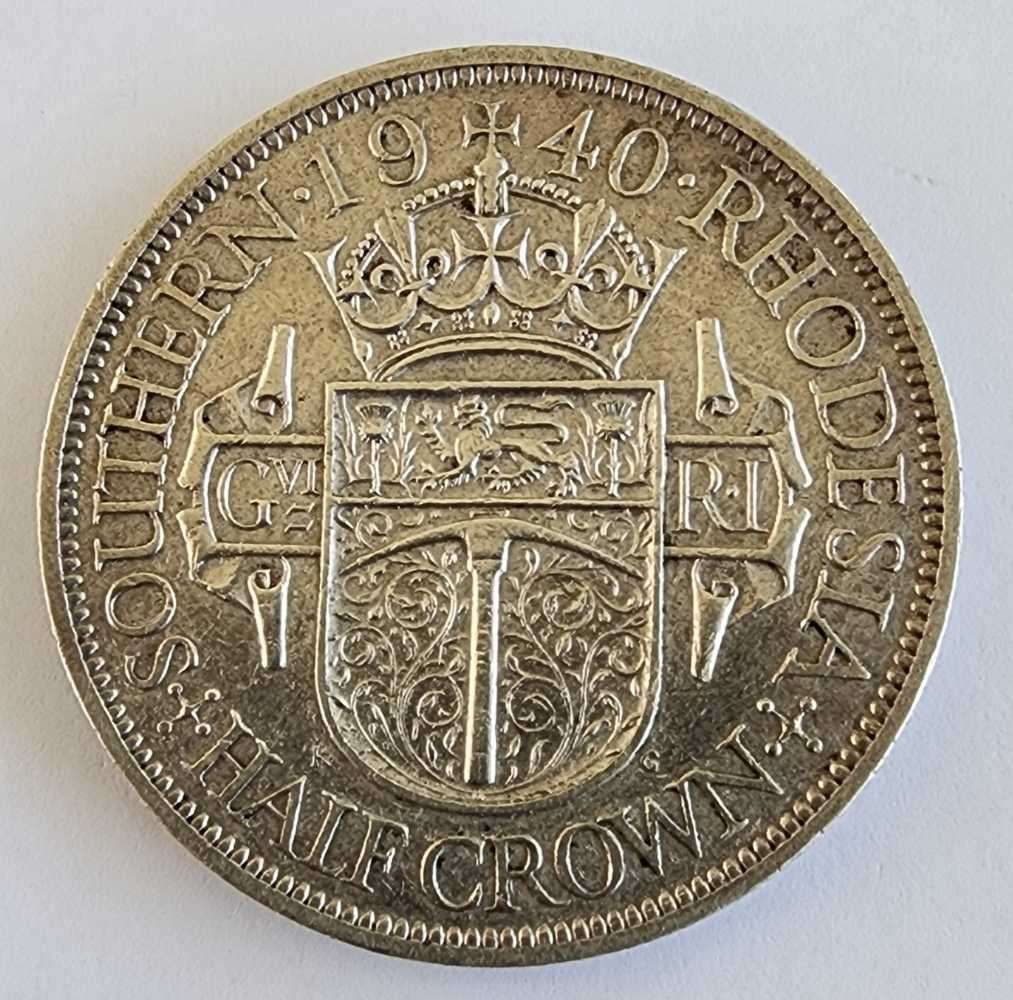1940 Half Crown Southern Rhodesia