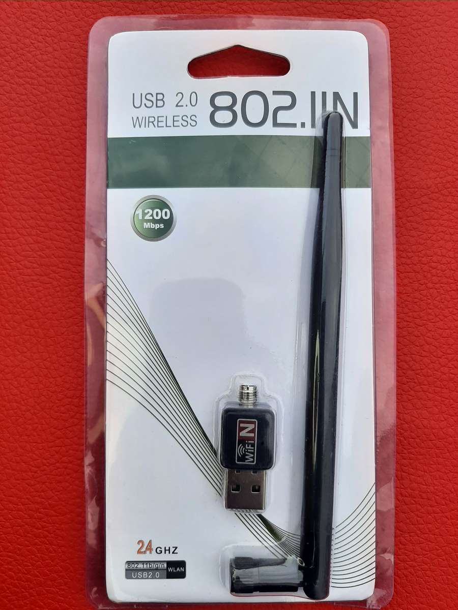 USB Wireless Wi-Fi Receiver with Antenna