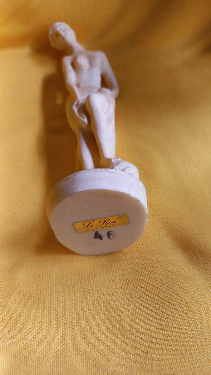 Vintage nude statues of Davide and Aphrodite Venus