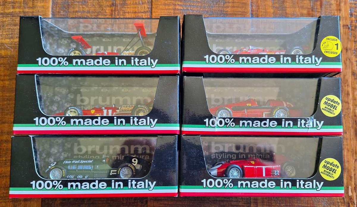 Set of 6x Brumm Ferrari`s