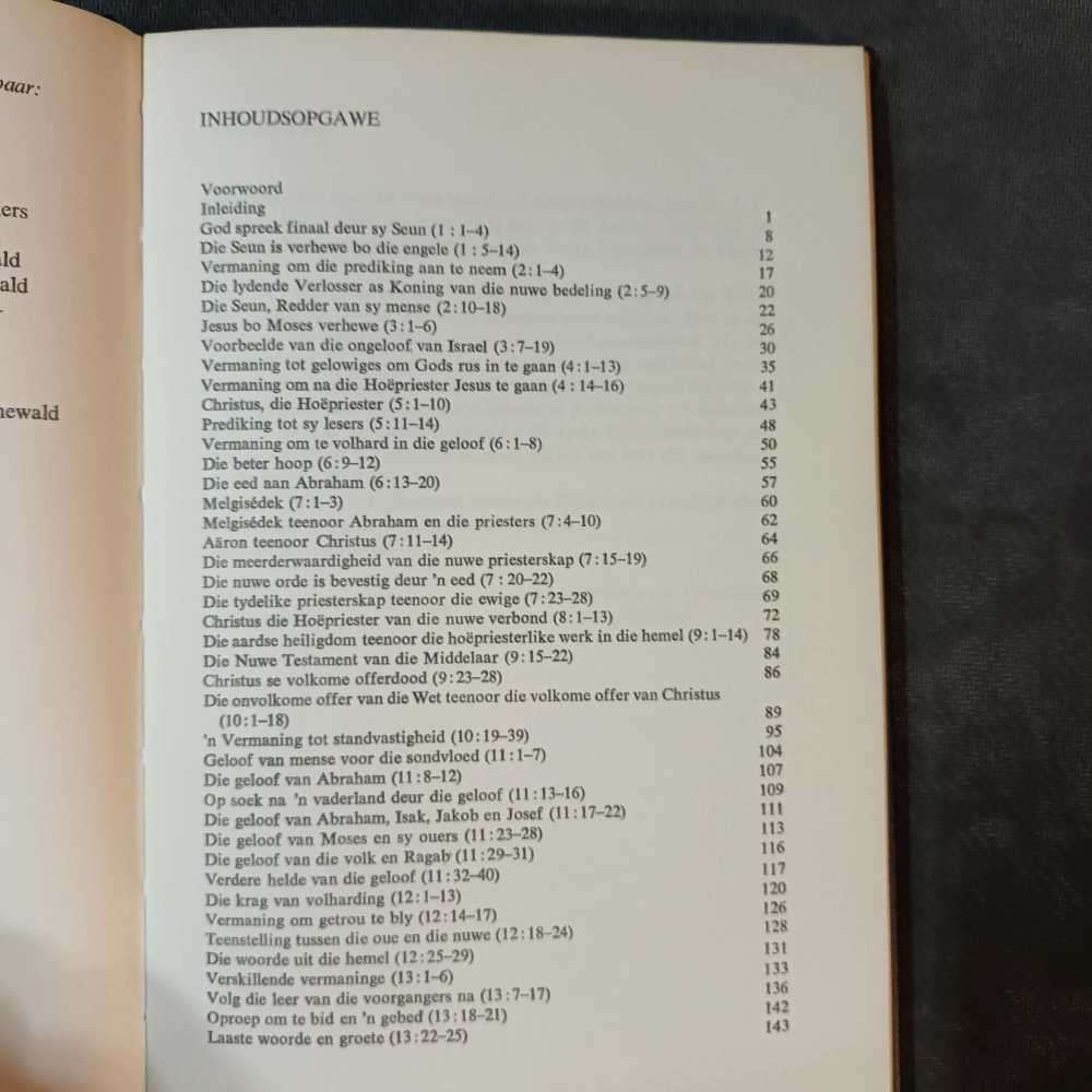 Bible commentary/Kommentaar: Die brief aan die Hebreërs. Dr F. C. Fensham