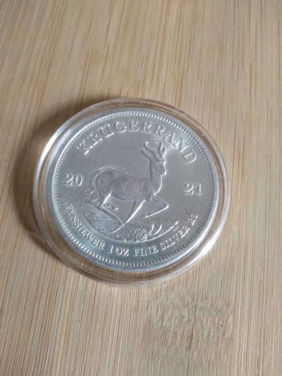 8x1Oz 2021 Silver Kruger Rand bid per bid