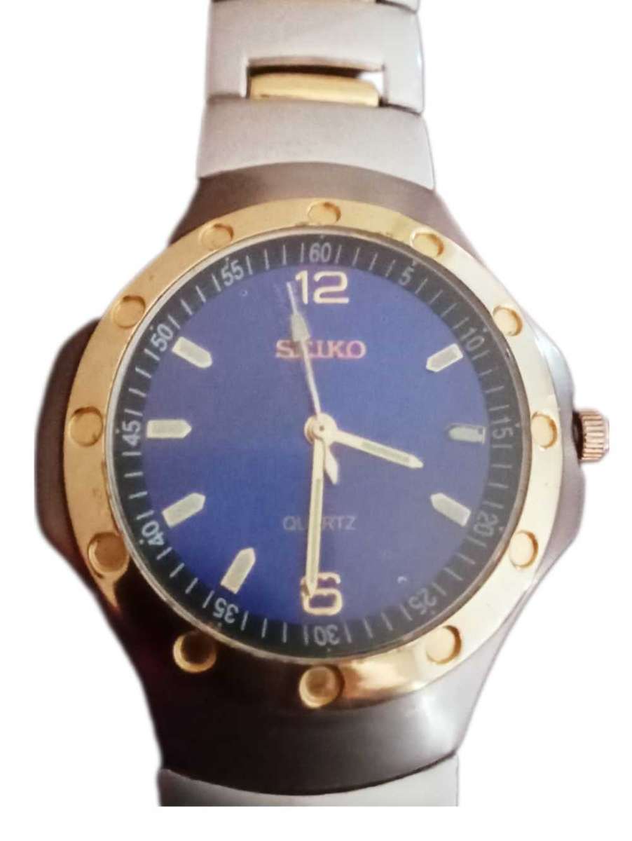 Mens Blue Dial Seiko Quartz 5421-6133